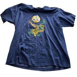 Vintage single stitch men’s xxl shirt dragon and snake graphic martial arts orie